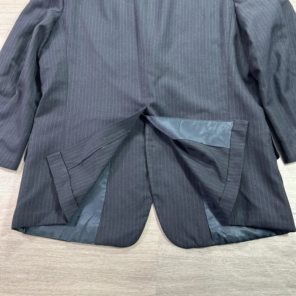 Kuppenheimer Blazer Mens 42R Navy Pinstripe 2 Button‎ Vented Suit Jacket